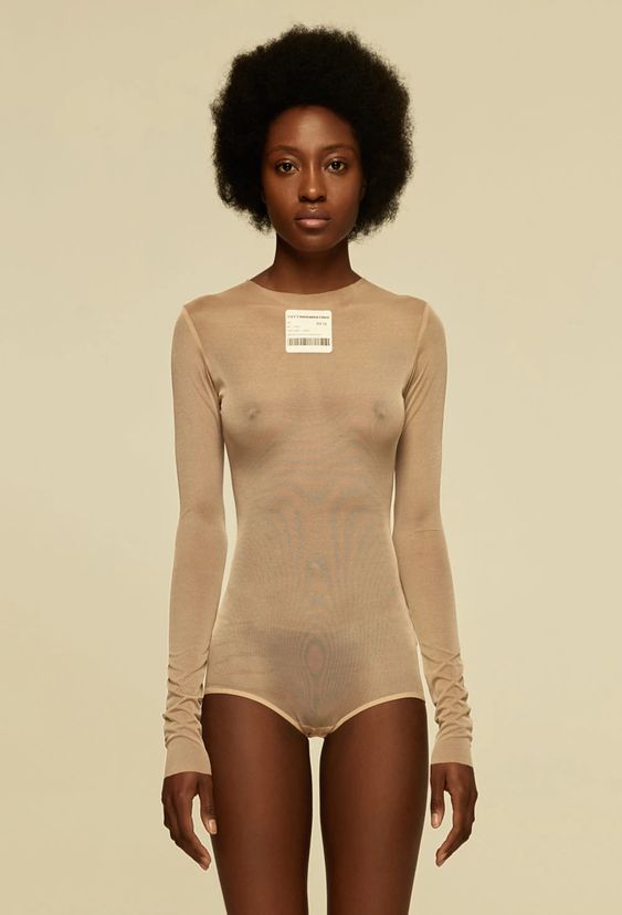 Ode to consumerism. Review of Mesh bodysuit by TTSWTRS.