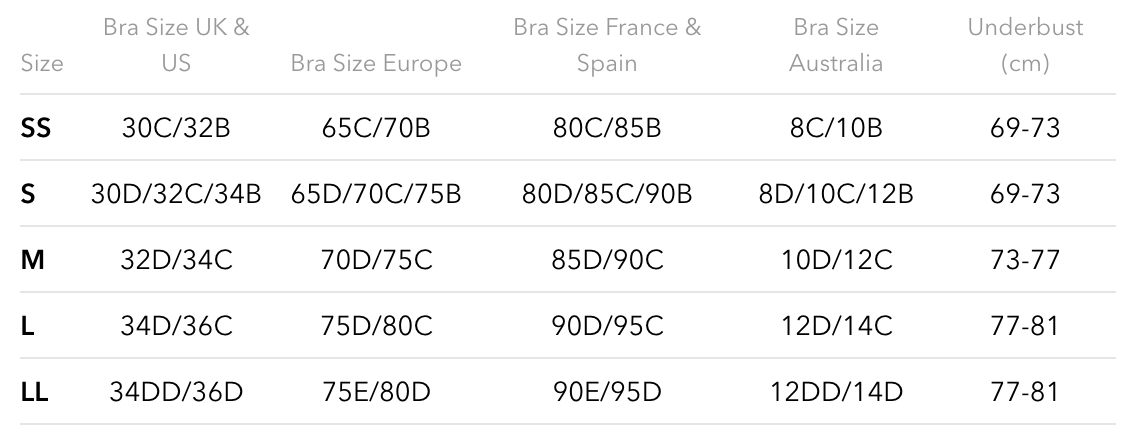 Size Guide – Bordelle